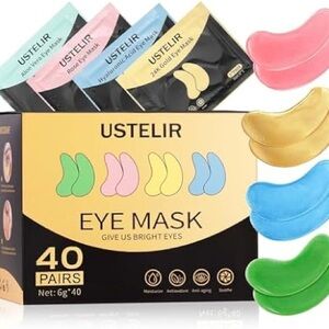 40 Eye Mask Set pairs 24k gold boxed spa gift